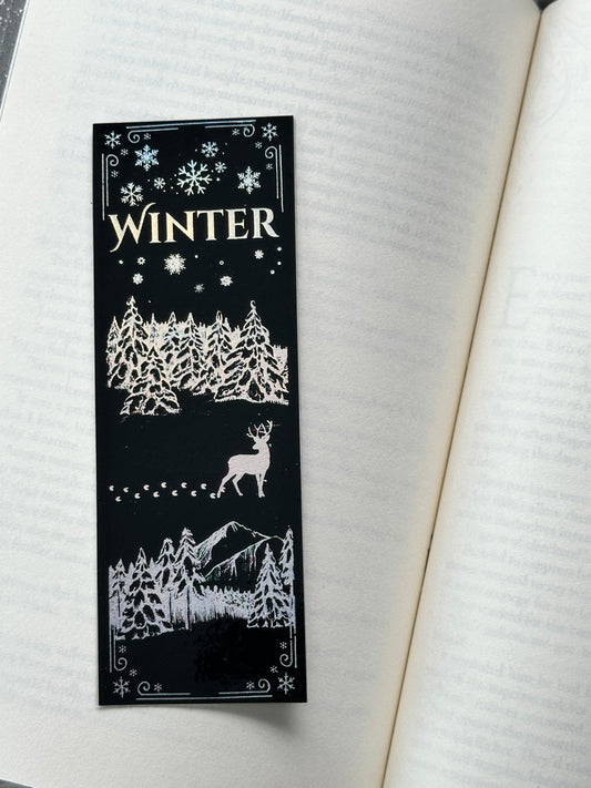 Winter - Foil Bookmark - (Silver Holographic)