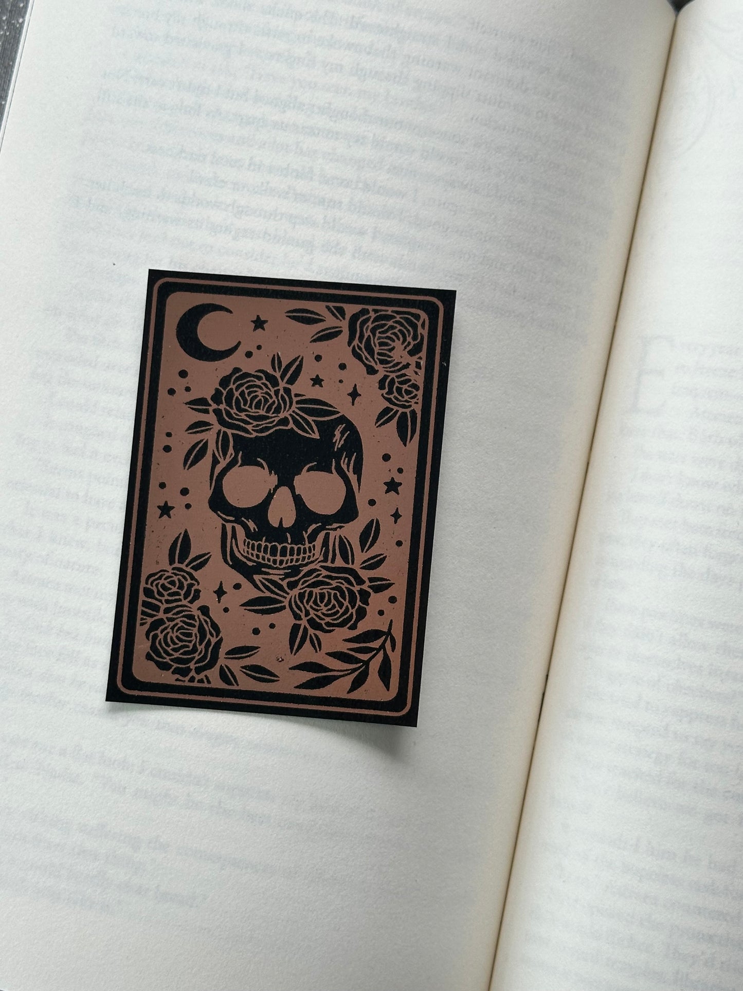 Death Tarot Card - Foil Bookmark - (Rose Gold)