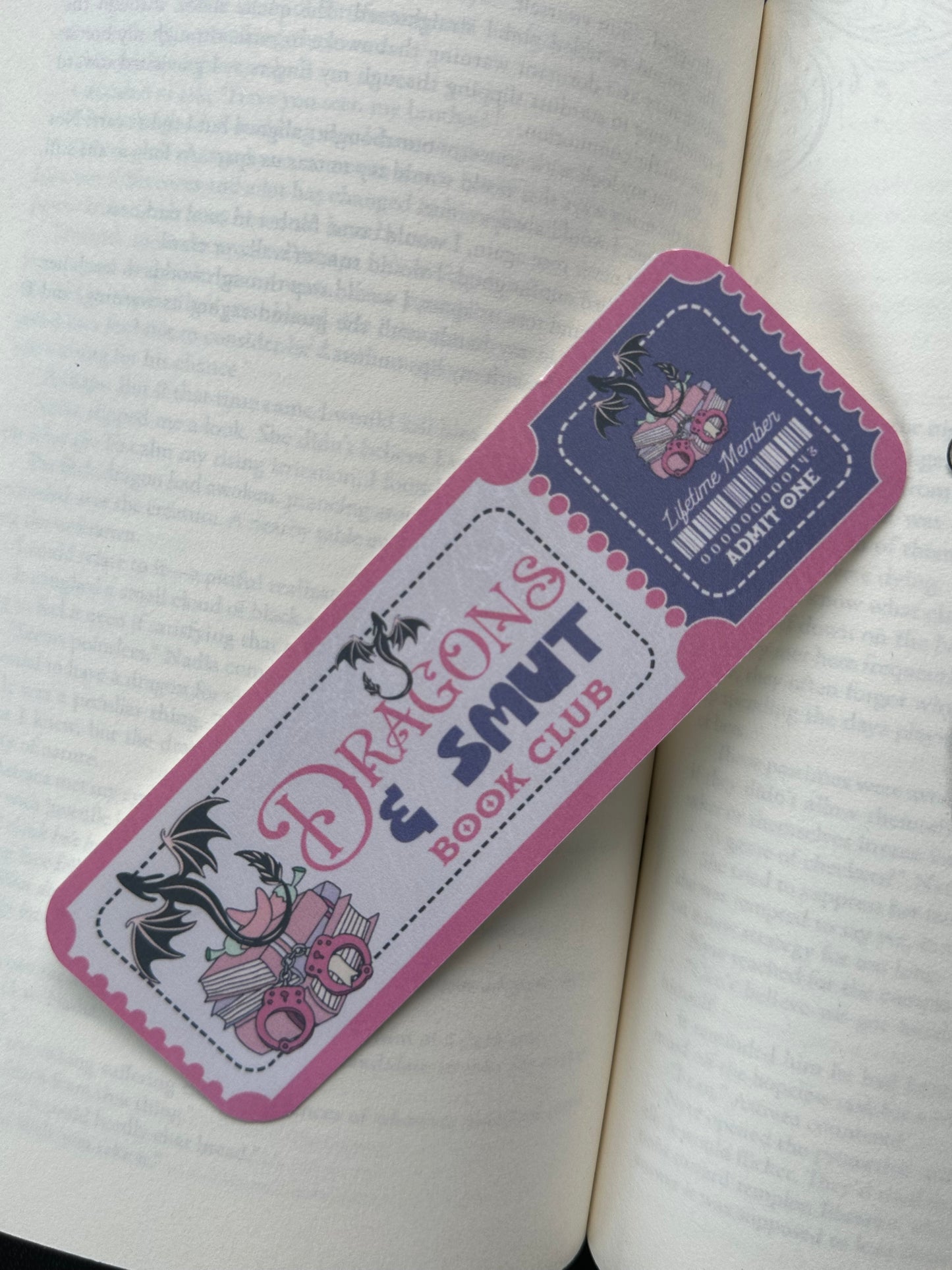 Dragons & Smut Book Club - Bookmark (Pink)