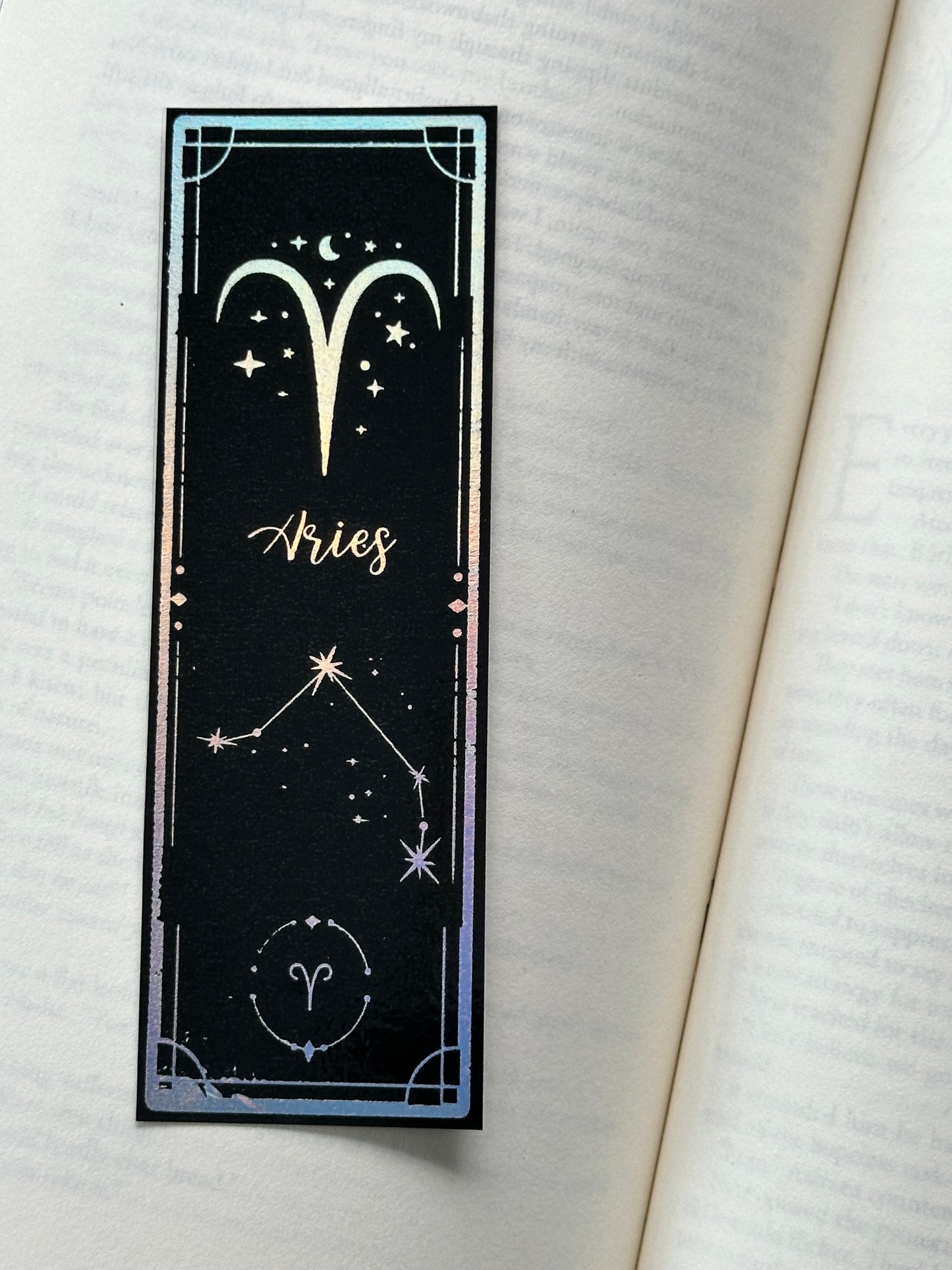 Aries - Foil Bookmark - (Silver Holographic)