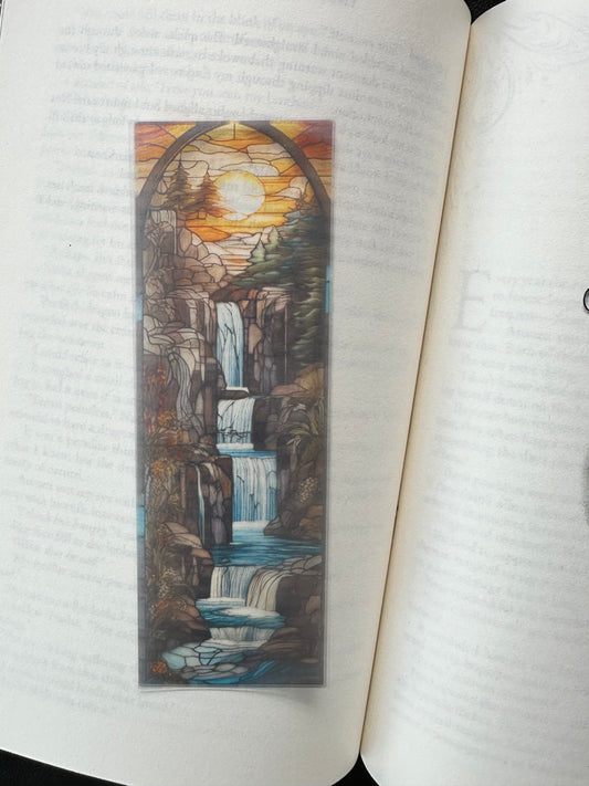 Stained Glass Style Landscape - Bookmark (21)