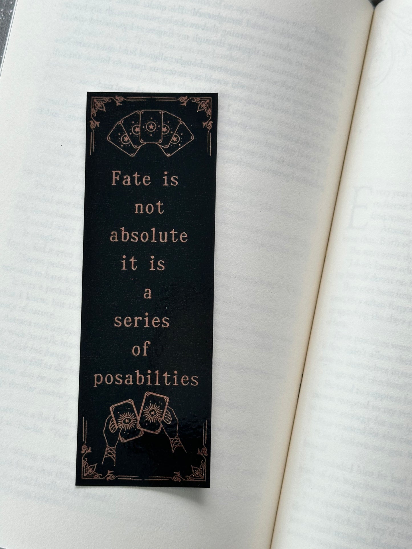 Fate - Foil Bookmark - (Rose Gold)