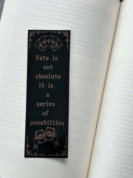 Fate - Foil Bookmark - (Rose Gold)