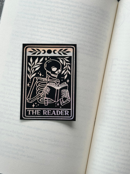 The Reader Tarot Card - Foil Bookmark - (Silver Holographic)