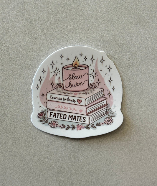 Slow Burn Book Trope - Sticker