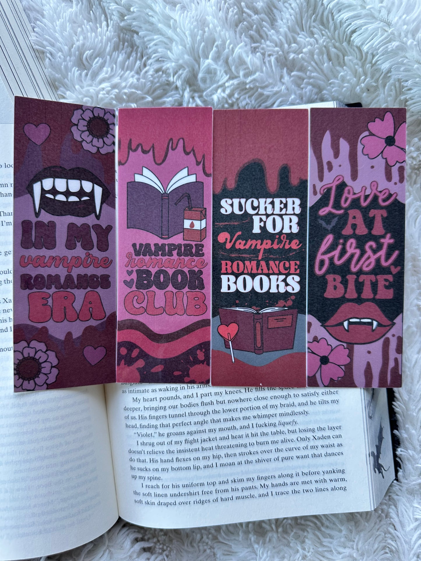 Vampire Romance Bookmark Bundle - 4 Pack