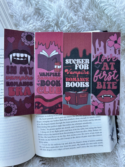 Vampire Romance Bookmark Bundle - 4 Pack