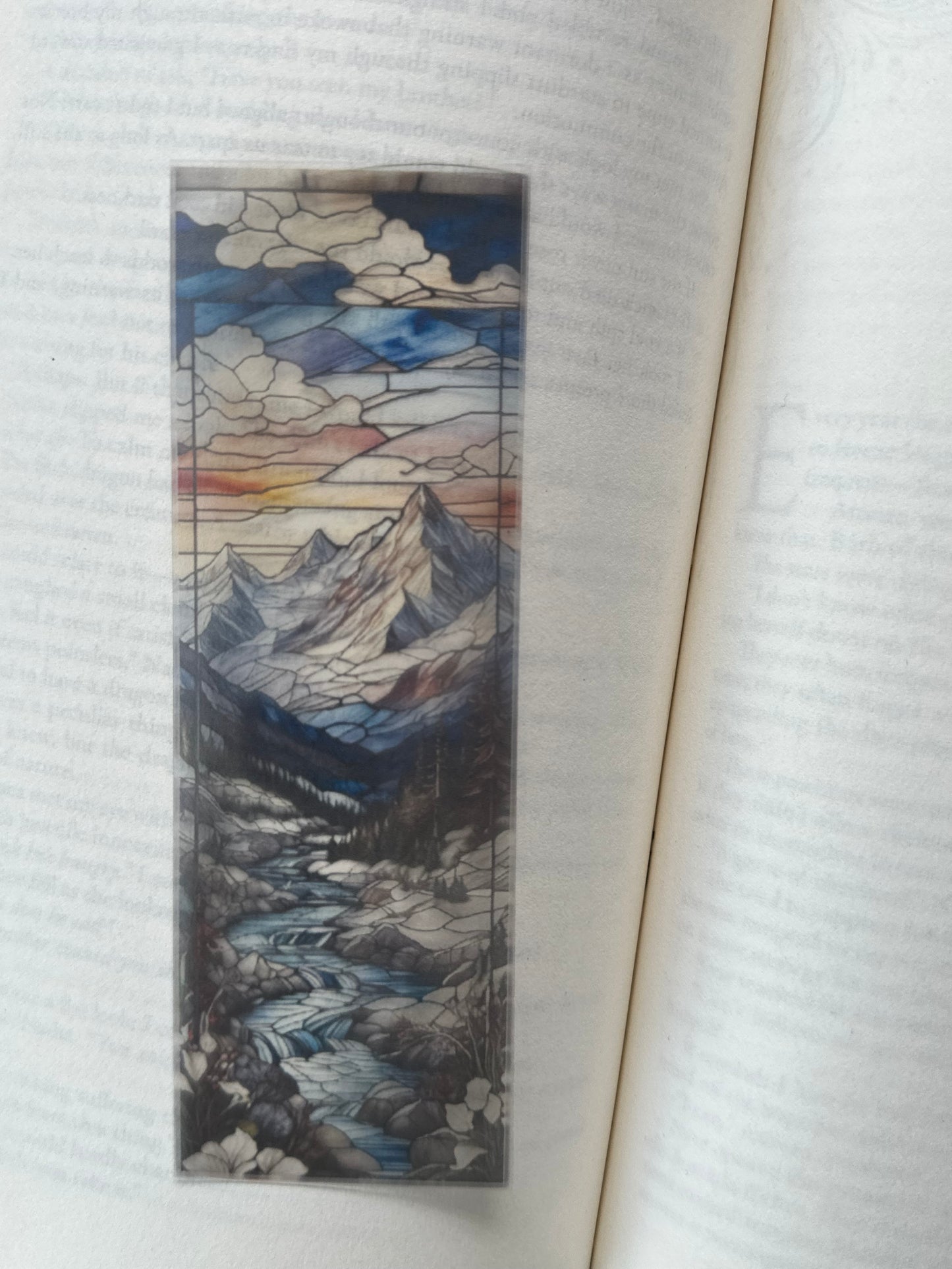 Stained Glass Style Landscape - Bookmark (34)