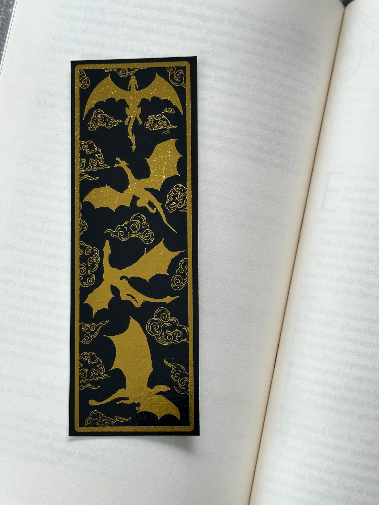 Dragons - Foil Bookmark - (Gold)