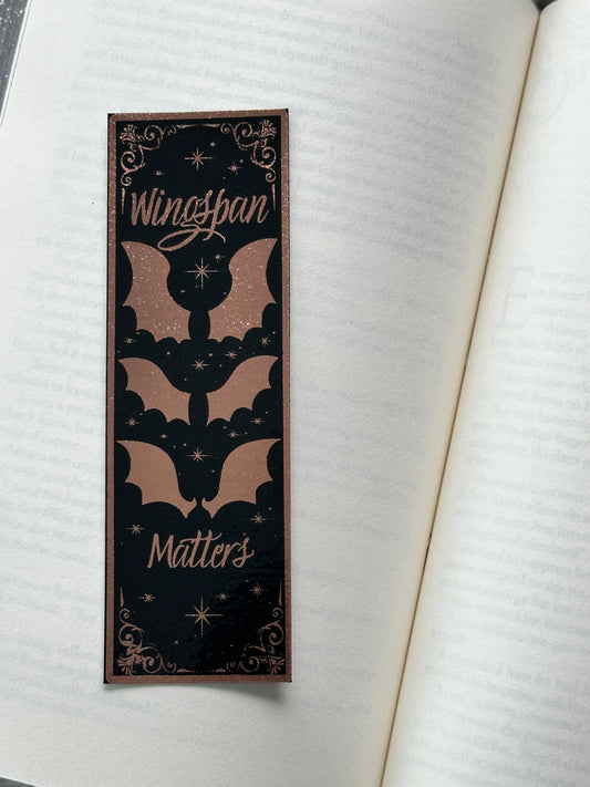 Wingspan Matters - Foil Bookmark - (Rose Gold)