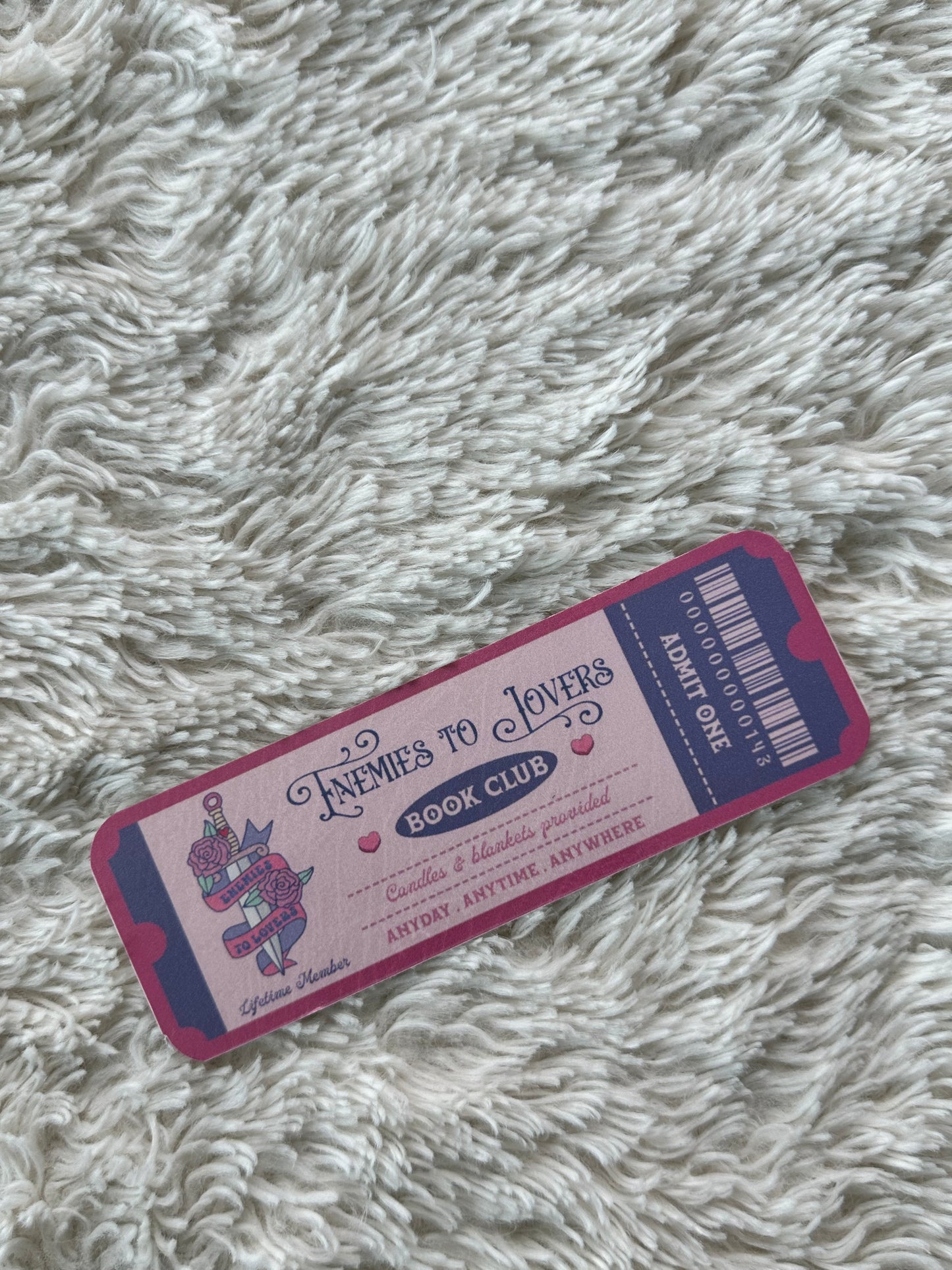 Enemies To Lovers Book Club - Bookmark (Purple)