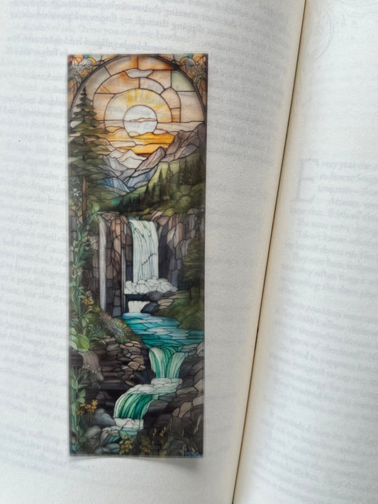 Stained Glass Style Landscape - Bookmark (97)