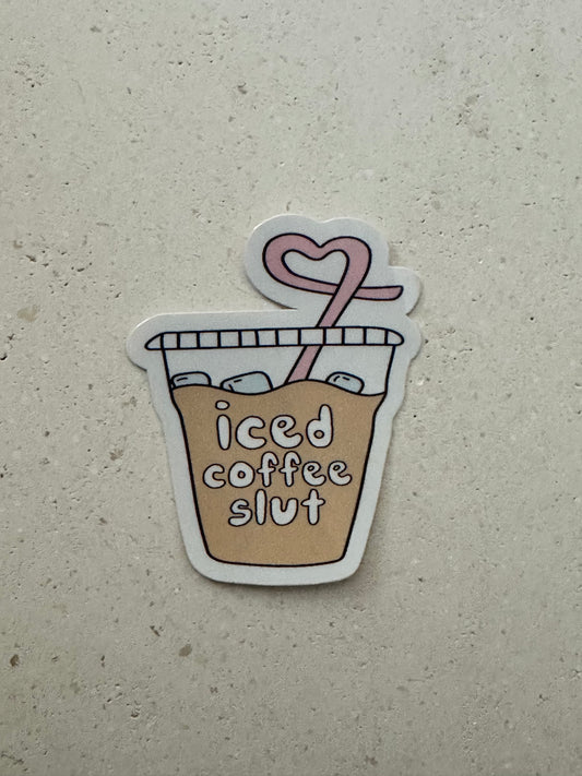Iced Coffee Slut - Sticker