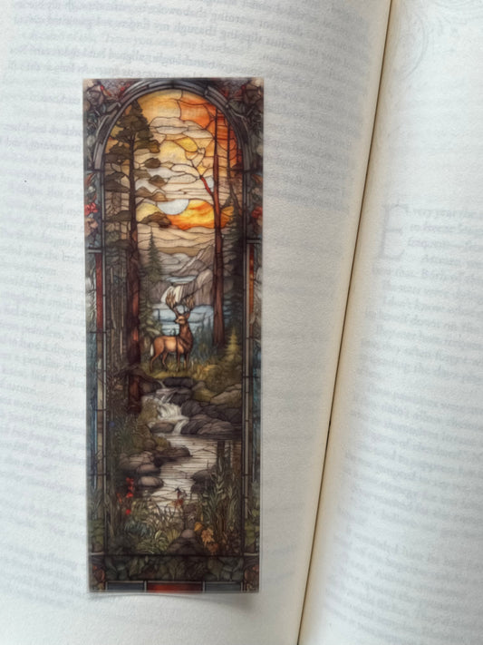 Stained Glass Style Landscape - Bookmark (93)