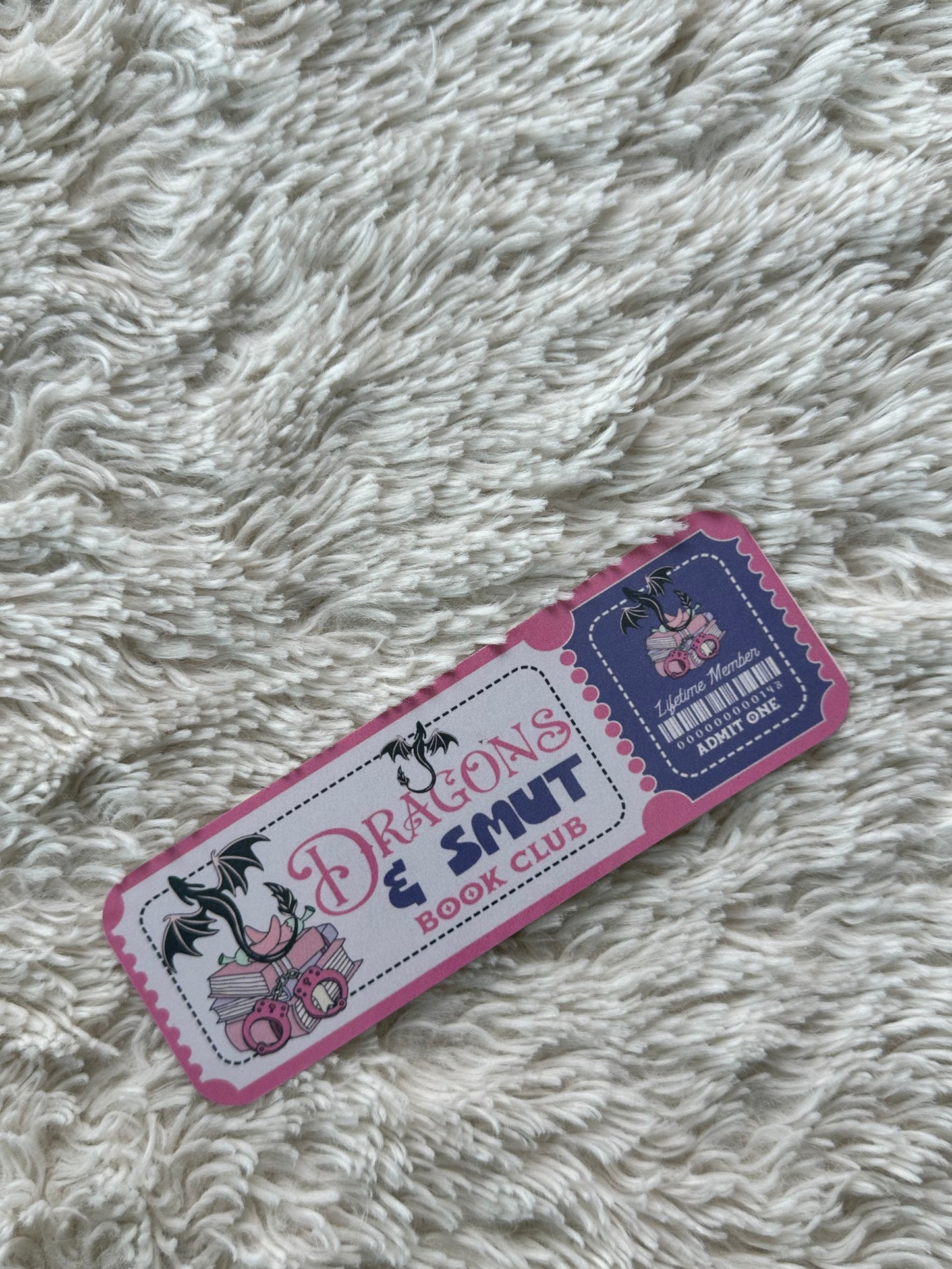 Dragons & Smut Book Club - Bookmark (Pink)