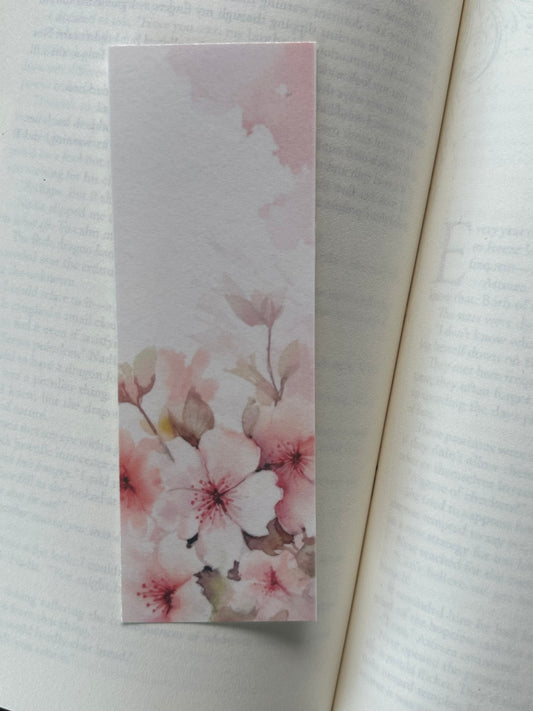 Water Colour Flowers - Bookmark