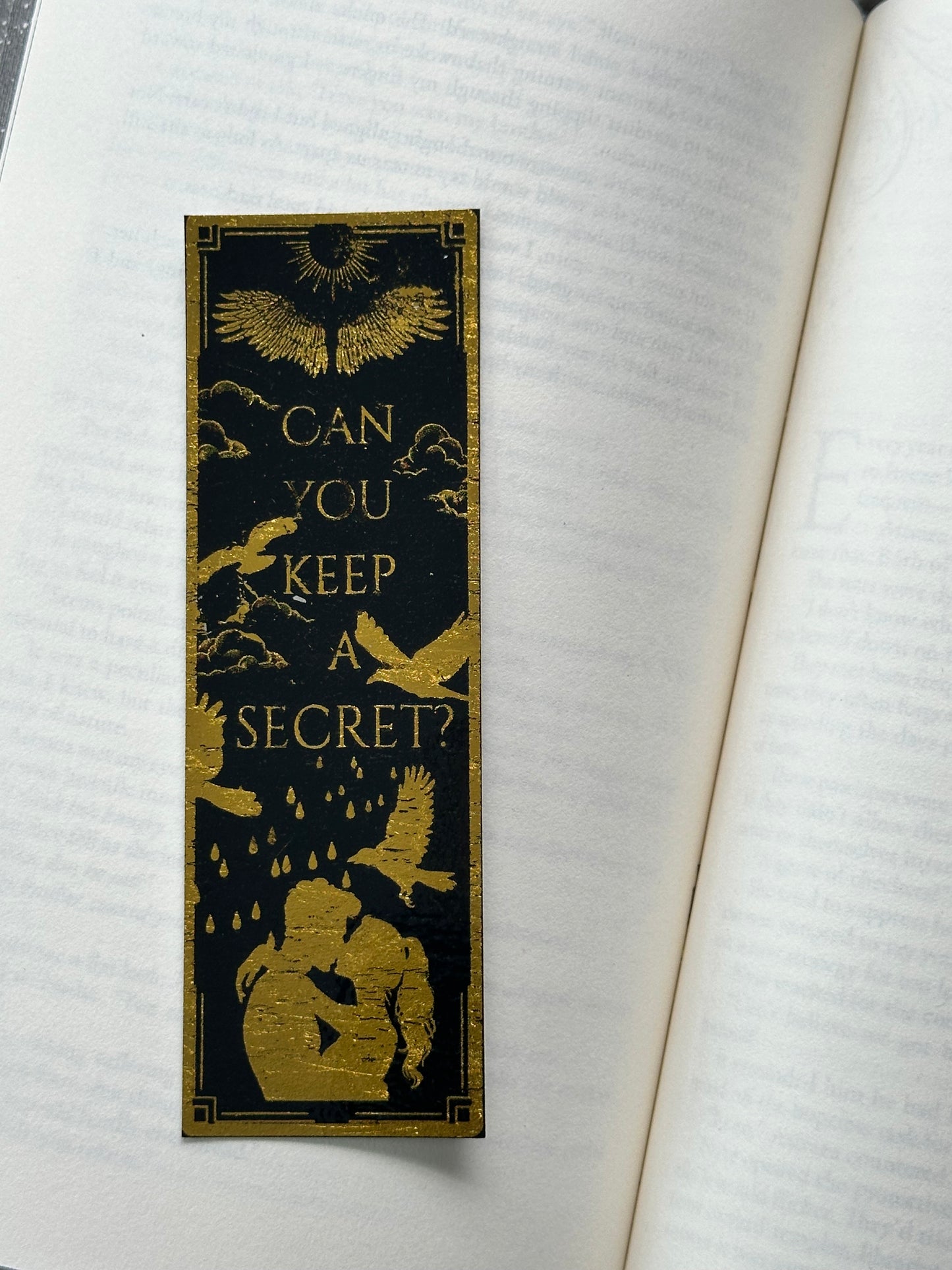 Can You Keep A Secret? - Foil Bookmark - (Gold)