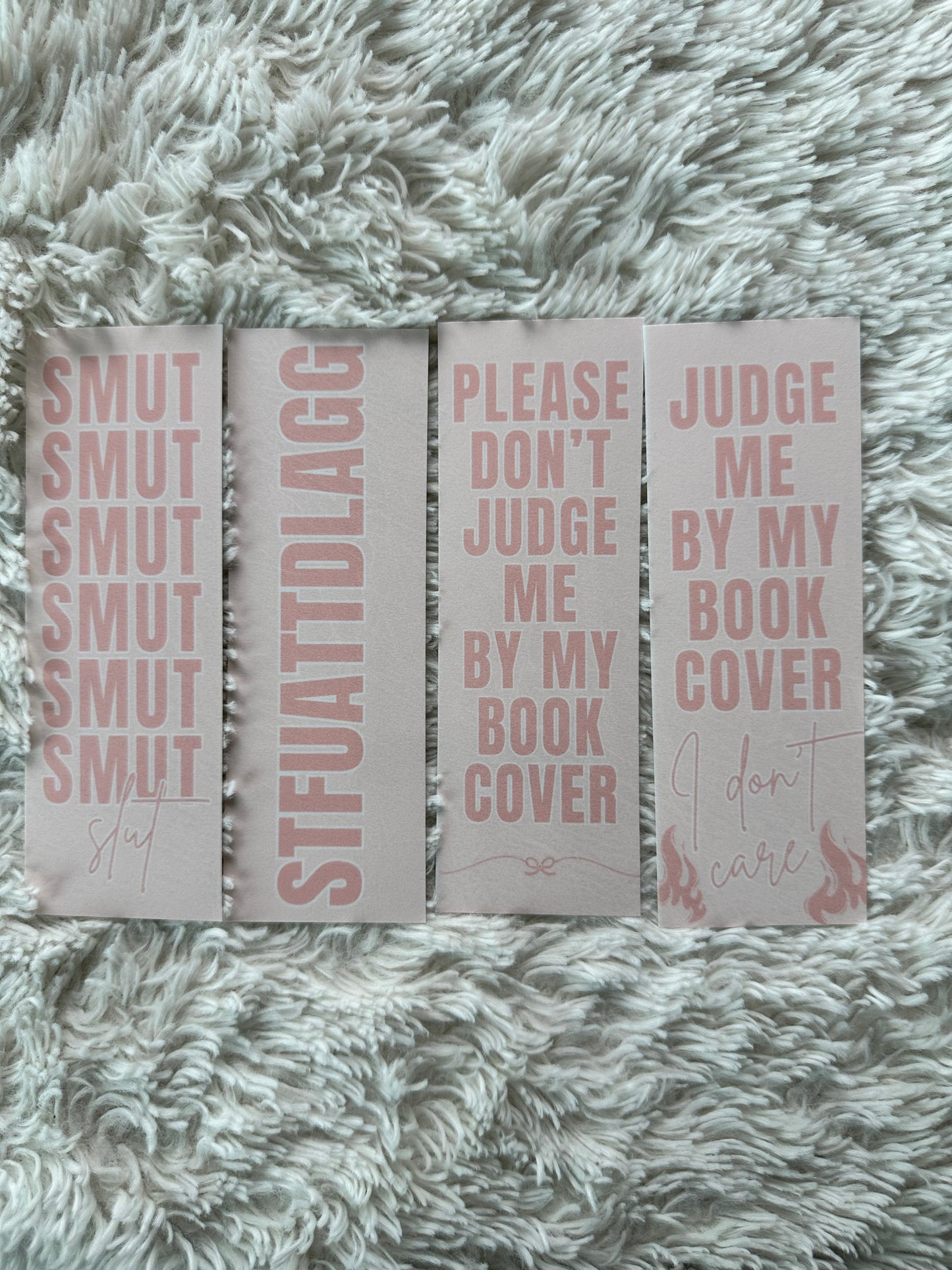 Pink Smut Bookmark Bundle - 4 Pack