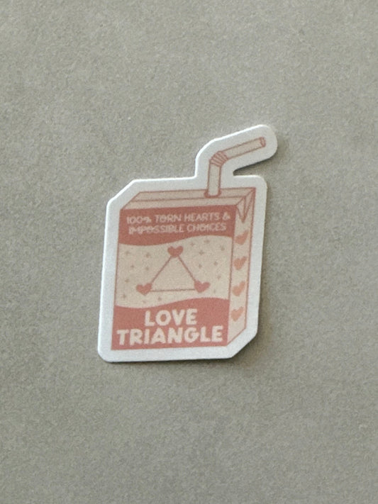 Love Triange Trope Juice box - Sticker