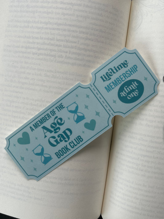 Age Gap Book Club - Bookmark