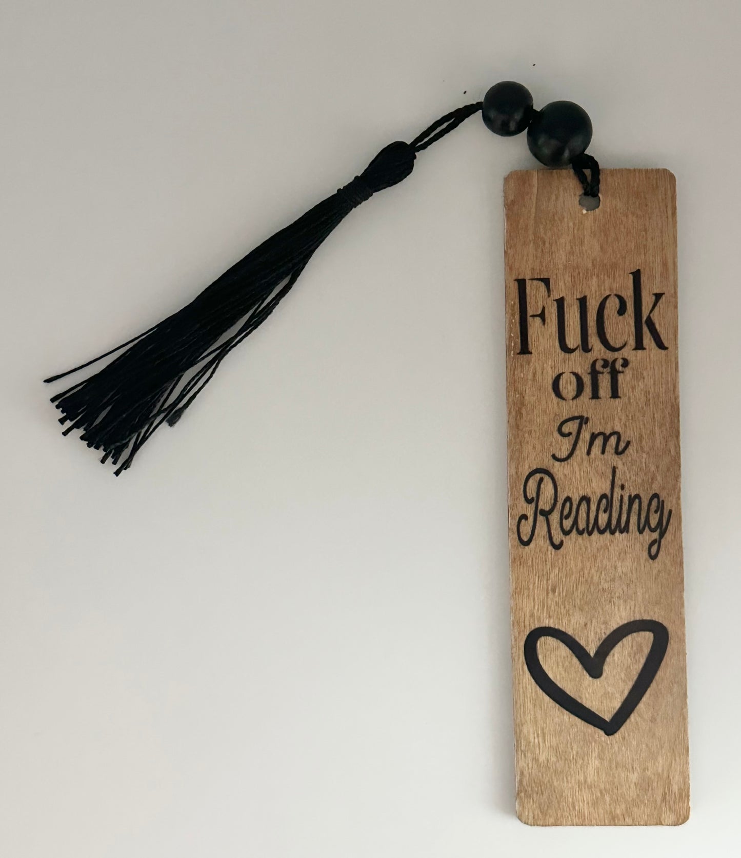 F**k Off I’m Reading - Wood Bookmark - (Early American)