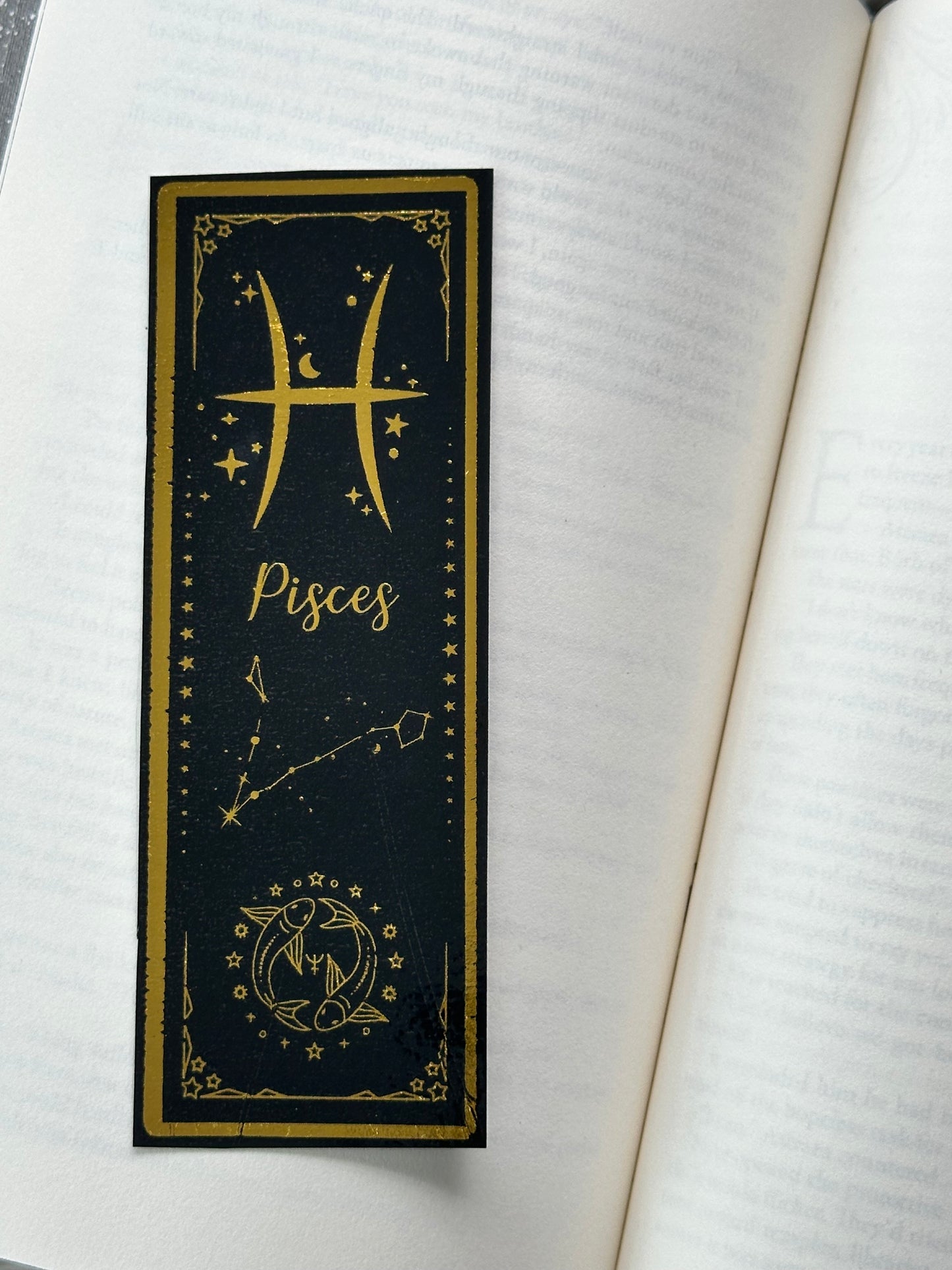 Pisces - Foil Bookmark - (Gold)