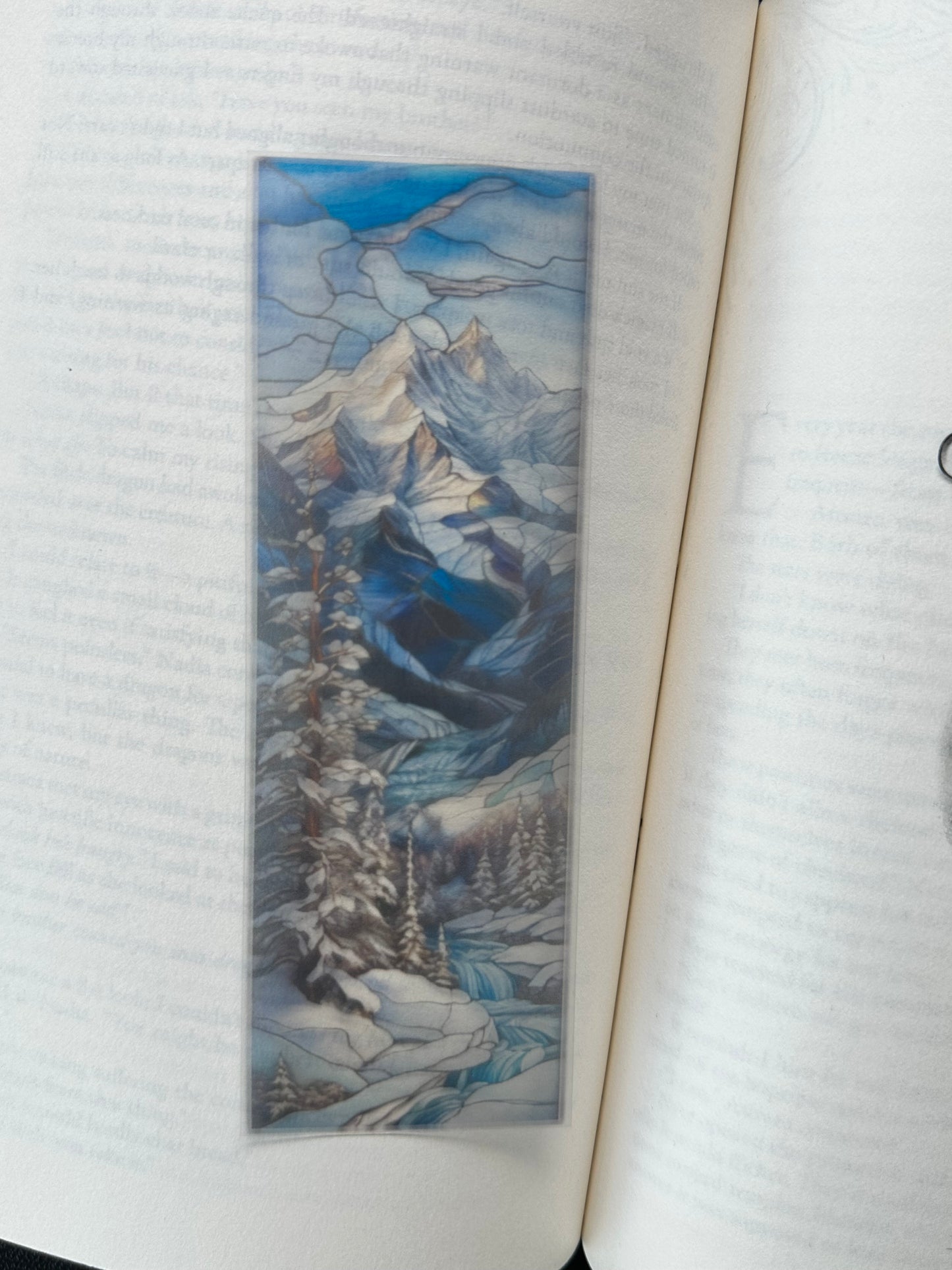 Stained Glass Style Landscape - Bookmark (27)