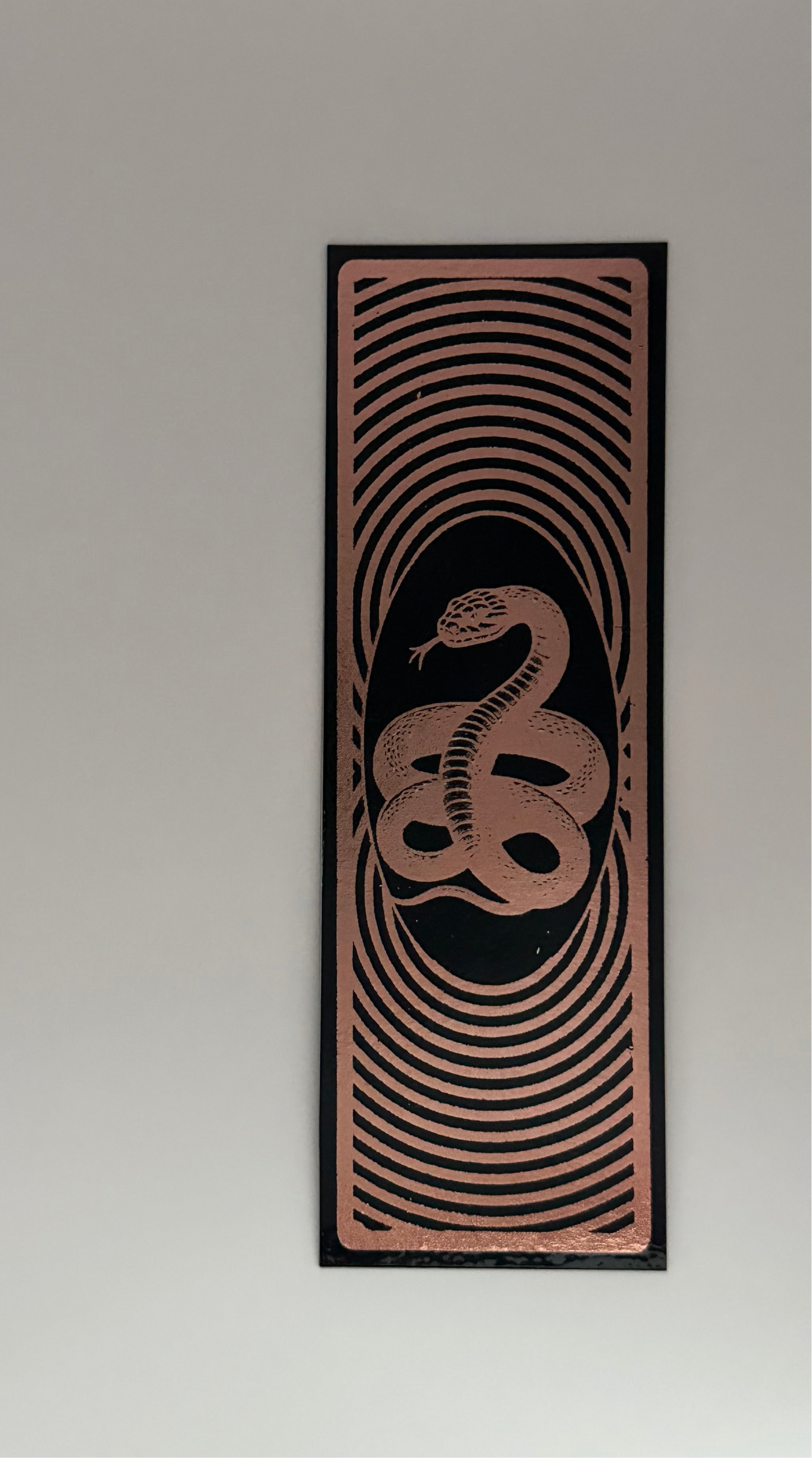 Serpent - Foil Bookmark - (Rose Gold)