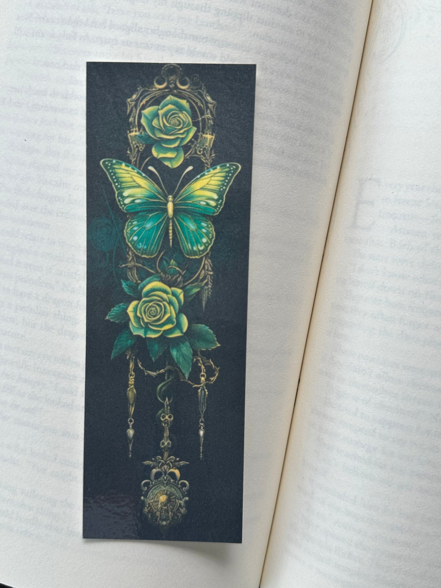 Green Butterfly - Bookmark (8)
