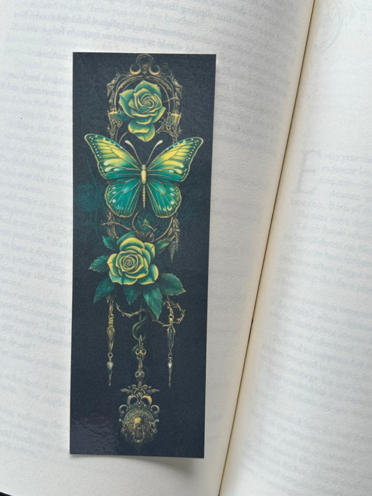 Green Butterfly - Bookmark (8)