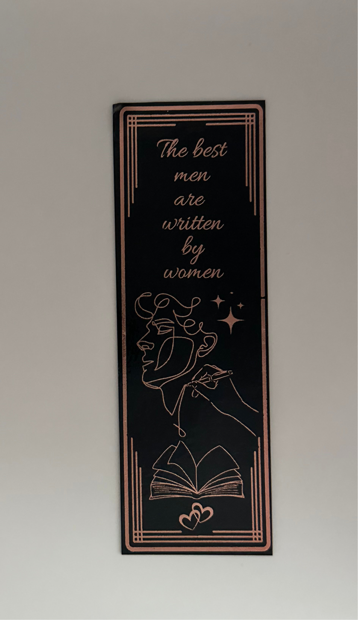 The Best Men Are… - Foil Bookmark - (Rose Gold)