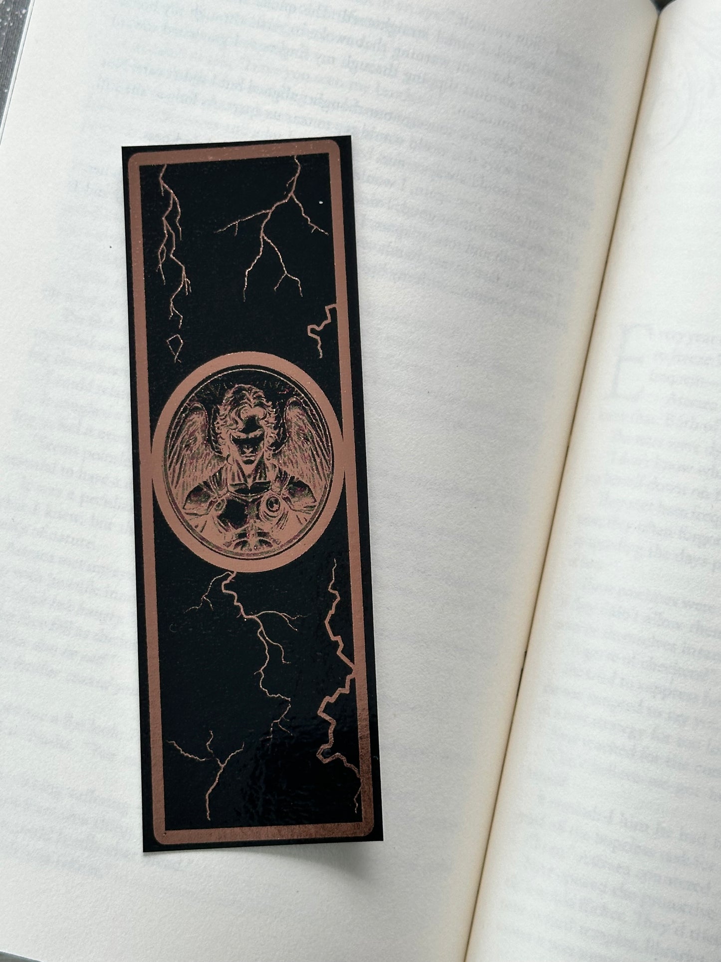 Lightning - Foil Bookmark - (Rose Gold)