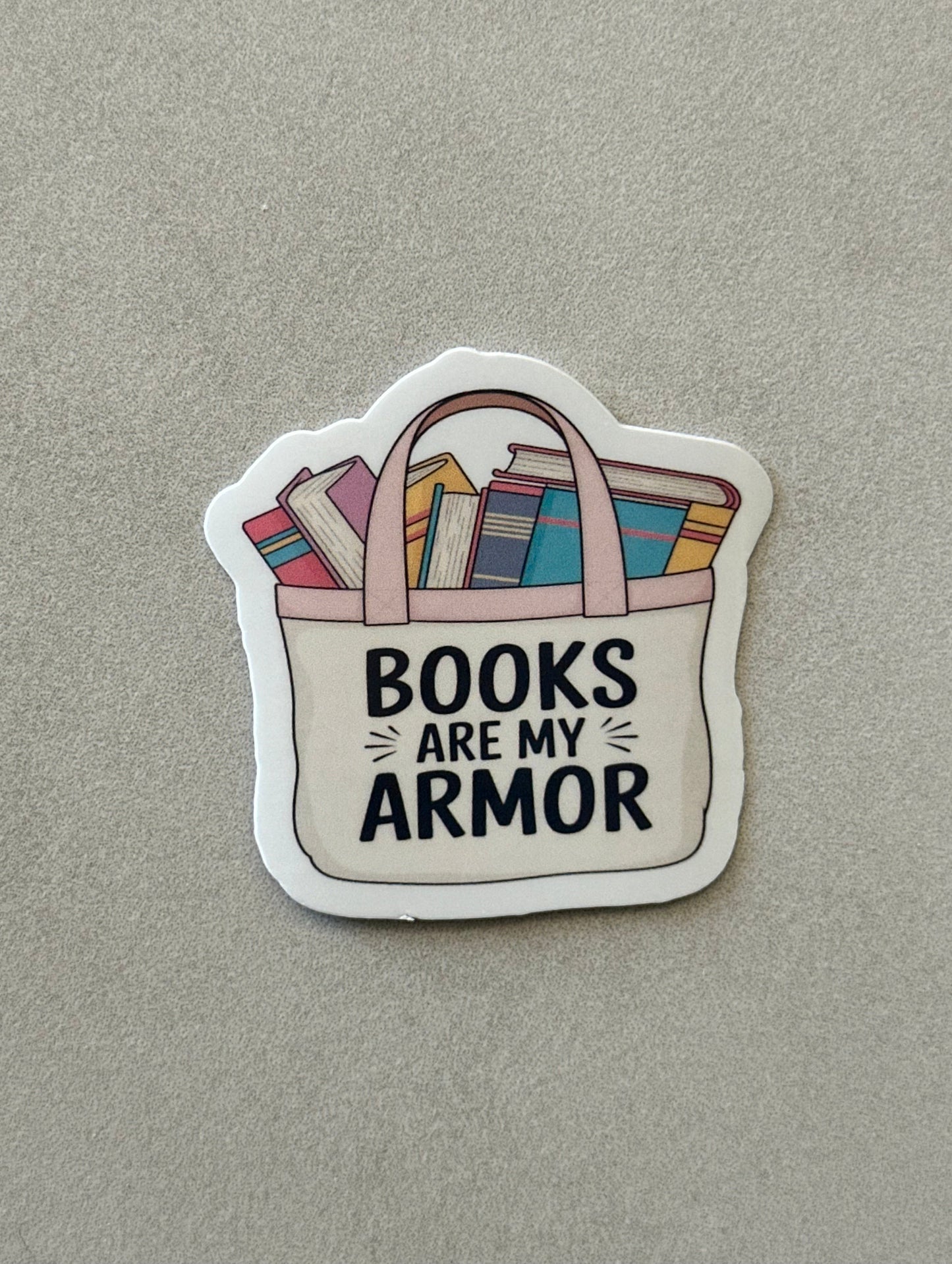 Books Are My Armour - Sticker