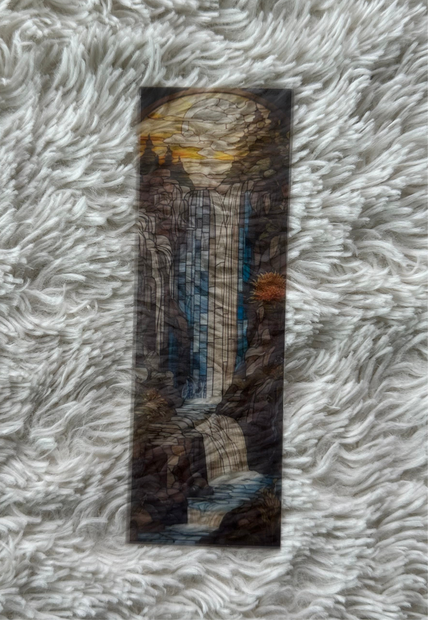 Stained Glass Style Landscape - Bookmark (83)