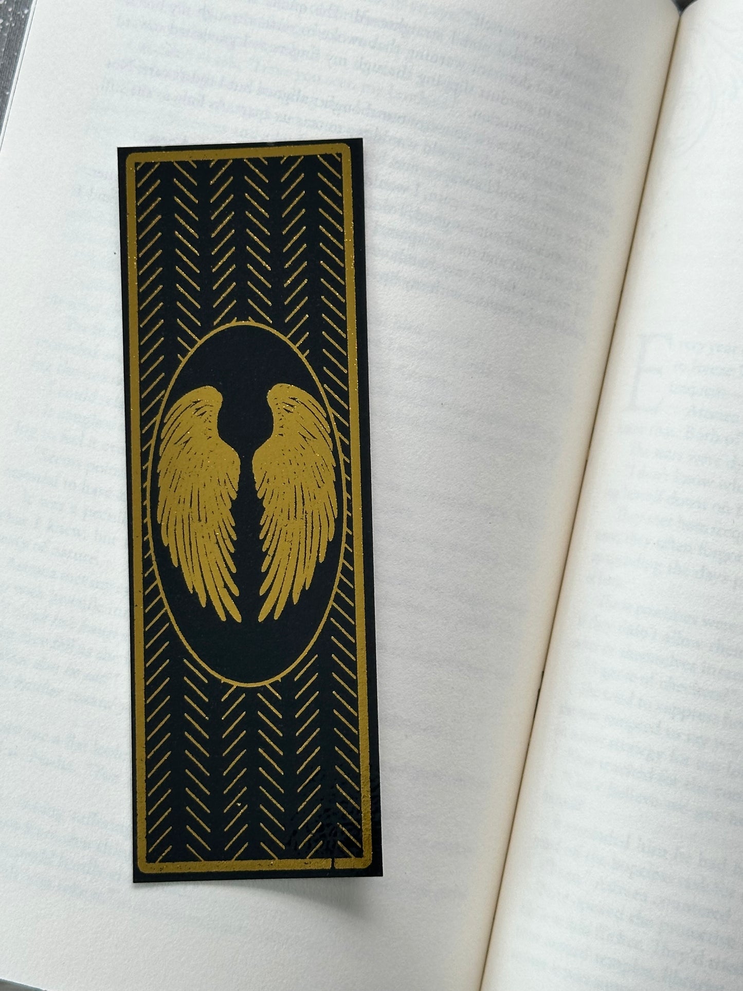 Feathered Wings - Foil Bookmark - (Gold)