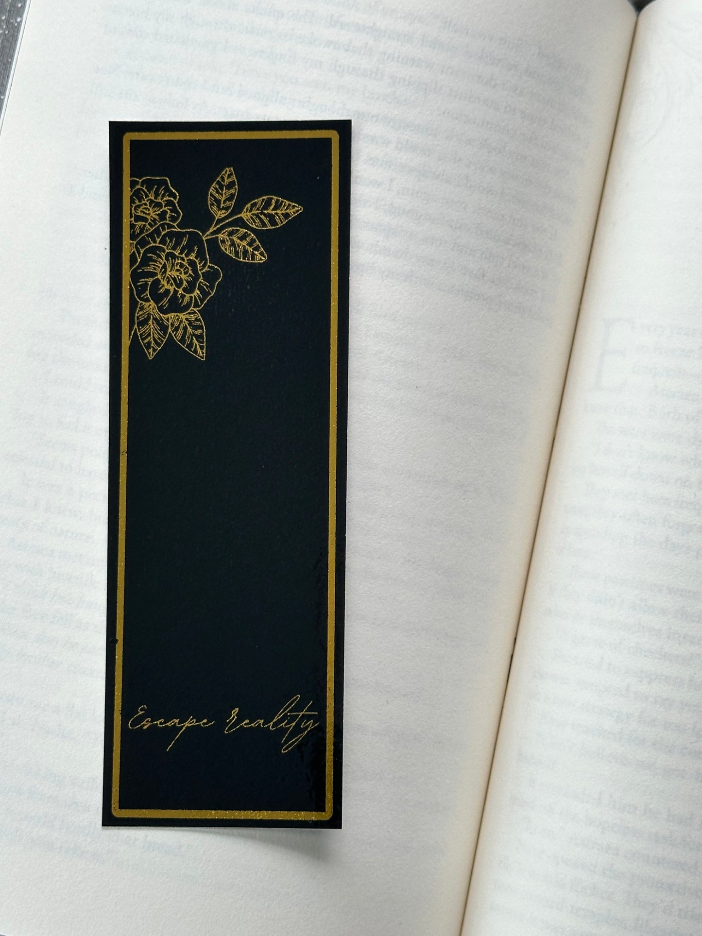 Escape Reality - Foil Bookmark - (Gold)