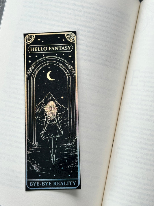 Leaving Reality - Foil Bookmark - (Silver Holographic)