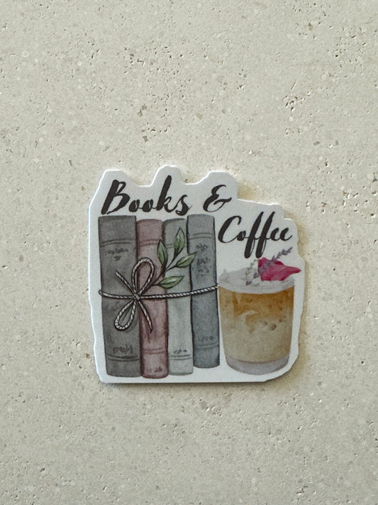 Books & Coffee - Sticker