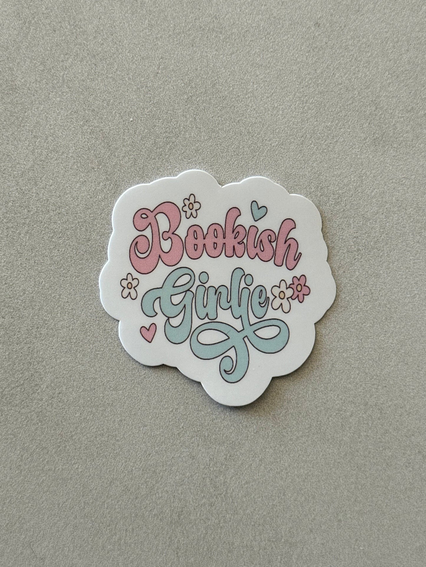 Bookish Girlie Flowers - Sticker