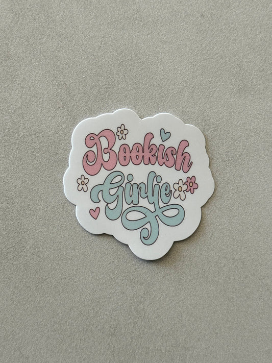 Bookish Girlie Flowers - Sticker