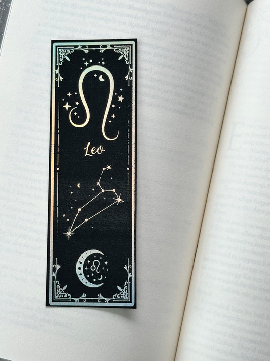 Leo - Foil Bookmark - (Silver Holographic)