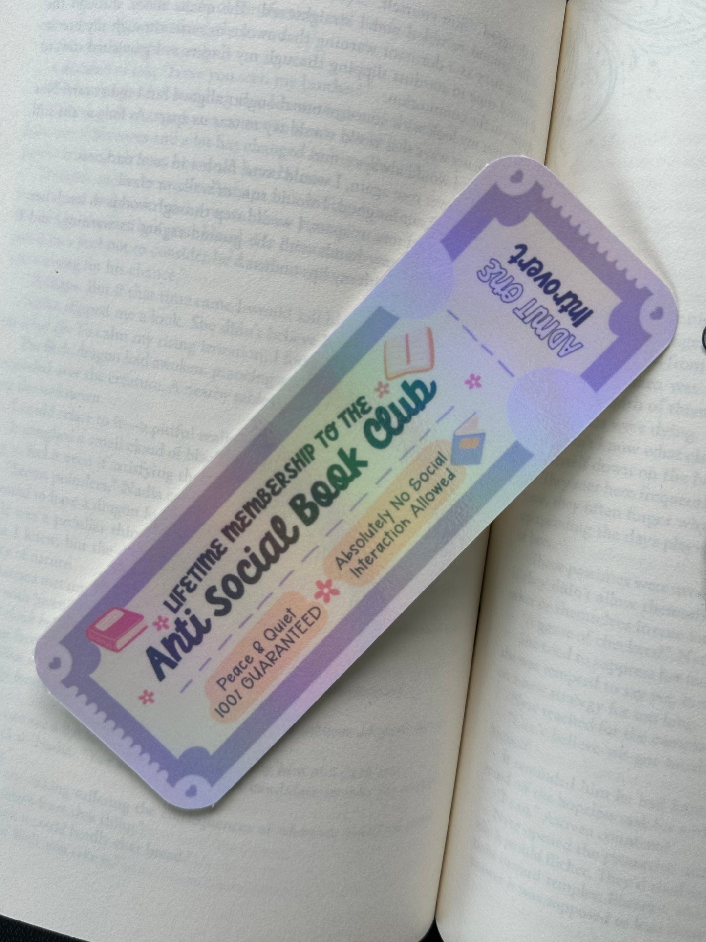 Admit One Introvert - Bookmark (Holographic)