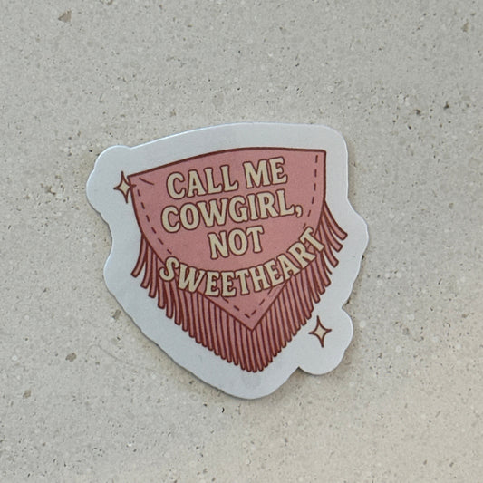 Call Me Cowgirl - Sticker