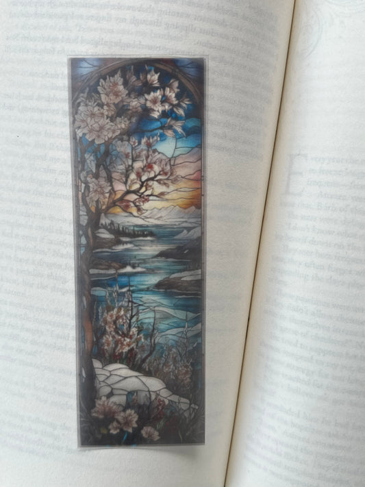 Stained Glass Style Landscape - Bookmark (70)