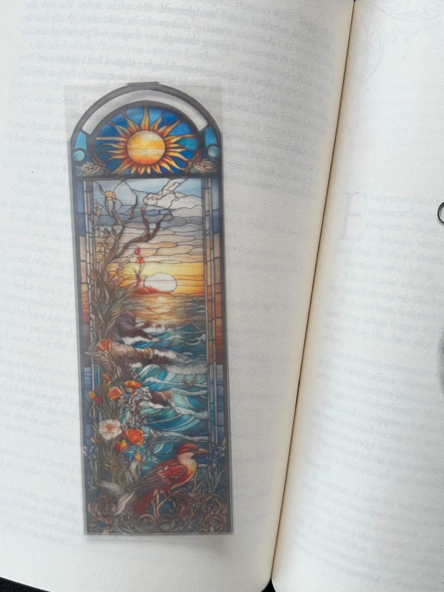 Stained Glass Style Landscape - Bookmark (23)