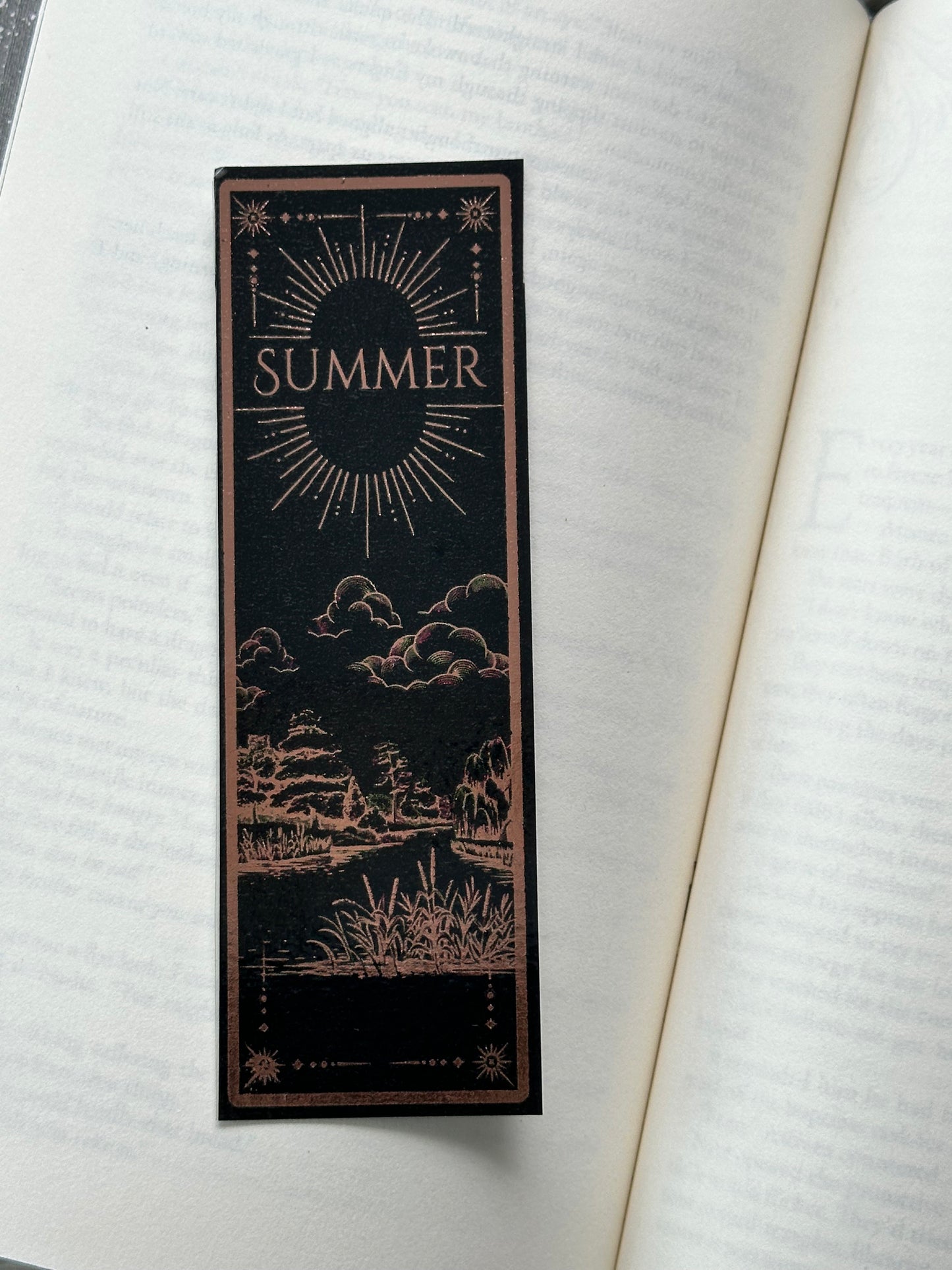 Summer - Foil Bookmark - (Rose Gold)