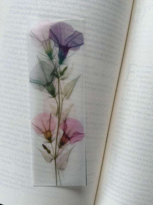 Water Colour Flowers - Vellum Paper Bookmark (12)