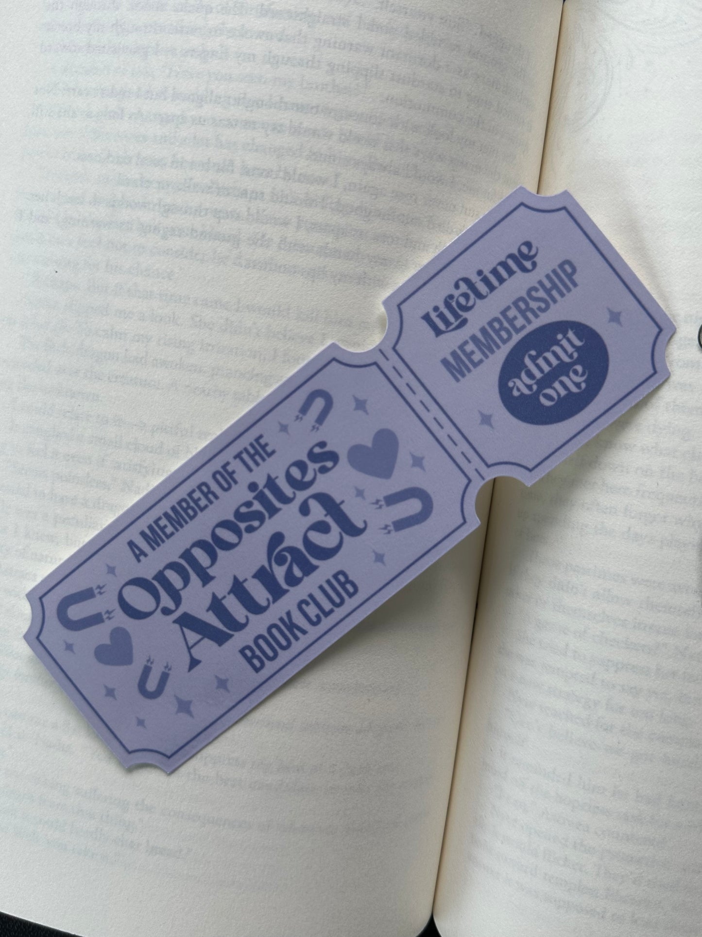 Opposites Attract Book Club - Bookmark