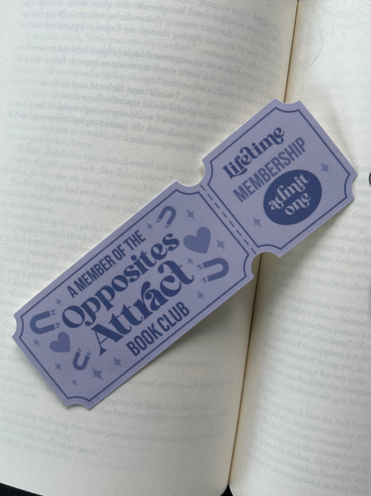 Opposites Attract Book Club - Bookmark
