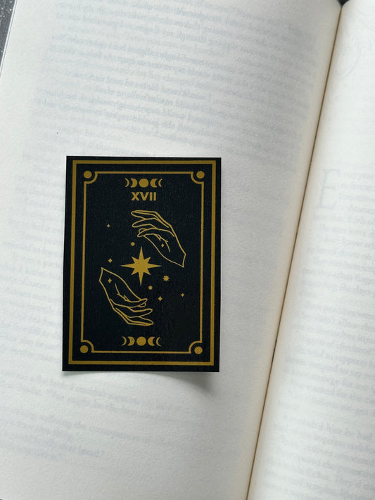 The Star Tarot Card - Foil Bookmark - (Gold)
